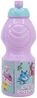 Pinke Trinkflasche 400 ml für Kinder mit einer Zeichentrickfigur - Sportflasche mit Anti-Tropf-Verschluss Bild 2