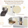 Katzentoilette Katzenschrank für 2 Katzen verstecktes Katzenkloschrank mit Stauraum Weiß Bild 4