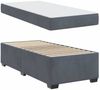 vidaXL Bettrahmen mit Matratze Dunkelgrau 90 x 190 cm Stoff 3399261 Bild 4