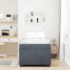 vidaXL Bettrahmen mit Matratze Dunkelgrau 90 x 190 cm Stoff 3399261 Bild 3