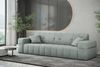 Sofaset Designersofa NANCY 3-2-1 in Stoff Perfekt Harmony Eisblau Bild 5