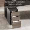 FLEXISPOT Schreibtisch Elektrischer Höhenverstellbarer Schreibtisch mit Bein-Schrank Set (2 Motoren,höhenverstellbar 70–119 cm,4 Speicherhöhen, 25 mm Tischplatte, mit Stauraum & Kabelmanagement), leise Bild 4