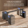 FLEXISPOT Schreibtisch Elektrischer Höhenverstellbarer Schreibtisch mit Bein-Schrank Set (2 Motoren,höhenverstellbar 70–119 cm,4 Speicherhöhen, 25 mm Tischplatte, mit Stauraum & Kabelmanagement), leise Bild 3