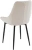 Vente-unique - MASURIE Stuhl SamtStoff Beige - B 56 cm x H 85,5 cm x L 49 cm Bild 5