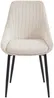 Vente-unique - MASURIE Stuhl SamtStoff Beige - B 56 cm x H 85,5 cm x L 49 cm Bild 3