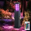 RGB LED Wegeleuchte, 2 Steckdosen, Edelstahl, H 45,5 cm Bild 2