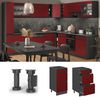 Küchenunterschrank R-Line Rot 40 cm J-Shape AP Marmor Vicco Bild 2