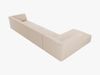 Micadoni Ecksofa Ruby 5-Sitzer Links Strukturierter Stoff Ottawa Beige Bild 5
