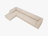 Micadoni Ecksofa Ruby 5-Sitzer Links Strukturierter Stoff Ottawa Beige Bild 4