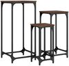 vidaXL Satztische 3 Stk. Braun Eichen-Optik Holzwerkstoff 838942 Bild 2