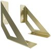 sossai® Wandregalhalter 2er Set Design Regalträger Truss in Gold, 2-tlg. Bild 5