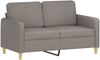 vidaXL 2-Sitzer-Sofa Taupe 120 cm Stoff 359477 Bild 2