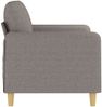 vidaXL 2-Sitzer-Sofa Taupe 120 cm Stoff 359477 Bild 4
