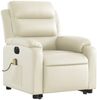 vidaXL Massagesessel mit Aufstehhilfe Elektrisch Creme Kunstleder 3205064 Bild 4