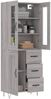 vidaXL Highboard Grau Sonoma 69,5x34x180 cm Holzwerkstoff 3198695 Bild 3