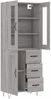 vidaXL Highboard Grau Sonoma 69,5x34x180 cm Holzwerkstoff 3198695 Bild 4