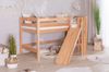 Hochbett mit Rutsche "Tino" 90x200 Buche massiv Natur Bild 3