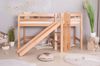 Hochbett mit Rutsche "Tino" 90x200 Buche massiv Natur Bild 4