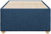 vidaXL Bettgestell ohne Matratze Blau 90x200 cm Stoff 3284707 Bild 4