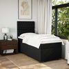 vidaXL Boxspringbett mit Matratze Schwarz 90x200 cm Stoff 3292680 Bild 4