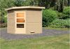 Karibu Sauna Mikka naturbelassen ohne Ofen Moderne Tür Bild 3
