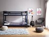 Hochbett REVIN 90 x 200 cm Holz Marineblau Bild 3