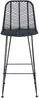 vidaXL Barstuhl 2 pcs 44 x 52 x 111 cm Rattan und Eisen 42011549 Bild 5