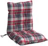 vidaXL Niedriglehner-Auflagen 4 Stk. Rot Karomuster Oxford-Gewebe 377711 Bild 5