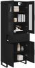 vidaXL Highboard 2 pcs Schwarz Eichen-Optik Engineered Wood und Glas 3416089 Bild 3