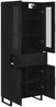 vidaXL Highboard 2 pcs Schwarz Eichen-Optik Engineered Wood und Glas 3416089 Bild 5