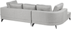 Ecksofa 3-Sitzer MARUM Kunstleinen Grau rechtsseitig Bild 5