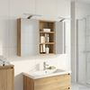 vidaXL Badezimmerschrank-Set 3 pcs 90 x 10,5 x 50 cm Holzwerkstoff 3403679 Bild 4