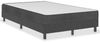 Doppelbett Dunkelgrau Stoff 120x200 cm Bild 2