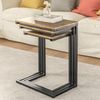 SoBuy FBT102-F Couchtisch, MDF, PVC-Furnier, Braun, 46 x 61 x 30 cm Bild 4