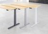 Sitz-Steh-Schreibtisch elektrisch 120x80 cm Ahorn/Silber Bild 2