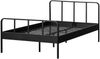 Bettgestell Mees aus Metall, modern und stabil, Schwarz, 120x200 cm, inkl. Lattenrost Bild 4