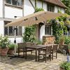 HOMALL Sonnenschirm 300x400 cm Ampelschirm mit Ständer, 360 Grad drehbar, UV-Schutz 50+, 300*400CM, φ330CM, 270*270CM, Gewicht 18-28KG, faltbar, geeignet für Garten, Terrasse, Schwimmbad Bild 3