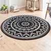 Kurzflor Teppich Valencia Rund - schwarz - 200 cm Durchmesser Bild 2