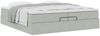 vidaXL Ottoman-Bett mit Matratzen Hellgrau 200x200 cm Samt 3311207 Bild 5