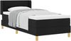 vidaXL Boxspringbett mit Matratze Schwarz 200 x 90 cm Stoff 3341274 Bild 2