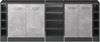 Küchenschrank für Dachschrägen R-Line Beton 210 cm 5er Set Schrankkorpuss 60 cm Tiefe Vicco Bild 3