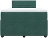 vidaXL Boxspringbett mit Matratze Dunkelgrün 120x190 cm Samt 3287689 Bild 4