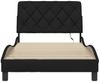 vidaXL Bettgestell mit LED ohne Matratze Schwarz 100x200 cm Stoff 3310652 Bild 5