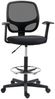 MC Star Bürostuhl ergonomischer Schreibtischstuhl, Drehstuhl, Zeichenstuhl, (verstellbarer Fußring, bis 120 kg, Schwarz, 60x56x110-132 cm) Bild 5