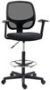 MC Star Bürostuhl ergonomischer Schreibtischstuhl, Drehstuhl, Zeichenstuhl, (verstellbarer Fußring, bis 120 kg, Schwarz, 60x56x110-132 cm) Bild 4