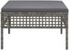 vidaXL Gartenhocker mit Kissen Grau Poly Rattan 319669 Bild 5
