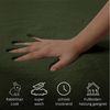 OTTO home Badematte Lennja, Höhe 25 mm, rutschhemmend beschichtet, fußbodenheizungsgeeignet, Polyester, rechteckig, Badteppich, getuftet, Uni, antirutsch, flauschig wie Kaninchenfell Bild 4