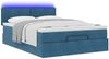 vidaXL Ottoman-Bett mit Matratze & LEDs Dunkelblau 140x200 cm Samt 3312558 Bild 3