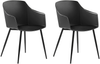 Esszimmerstuhl schwarz 2er Set FONDA