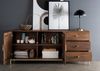 Sideboard 180x77cm "Assuan"' Mango & Metall goldfarbig WZ-0462 Bild 2